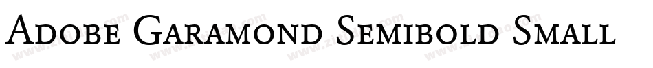 Adobe Garamond Semibold Small Caps & Oldstyle Figures字体转换